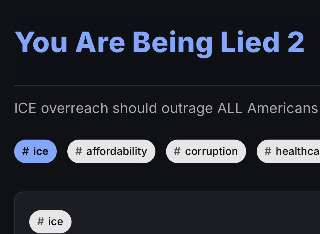 You Are Being Lied To